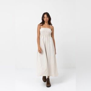 Rhythm Classic Shirred Midi Dress